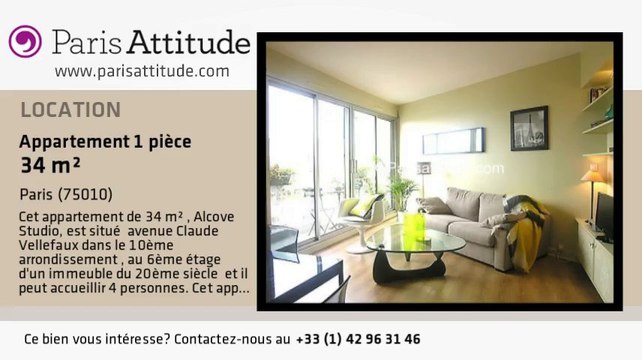 Appartement Alcove Studio à louer - Canal St Martin, Paris - Ref. 7242