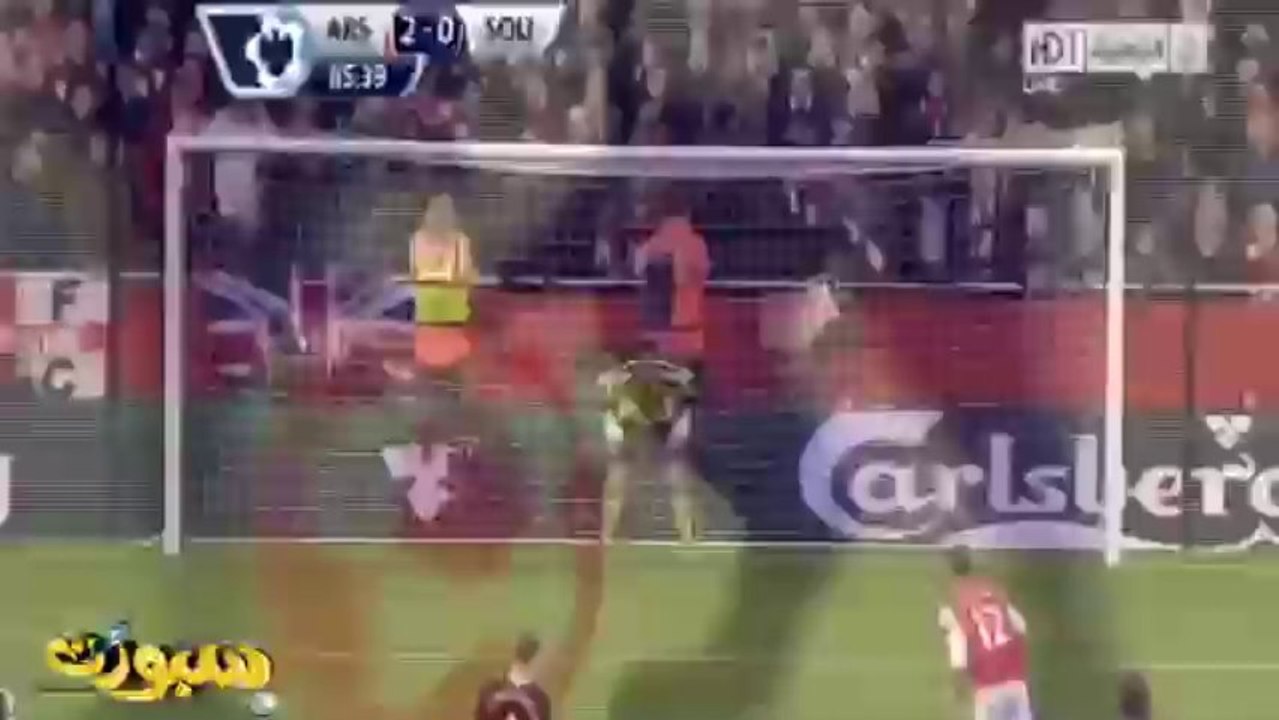 اهداف مباراة ارسنال 2-0 ساوثهامتون الدوري الانجليزي 2013/11/23 #ارسنال