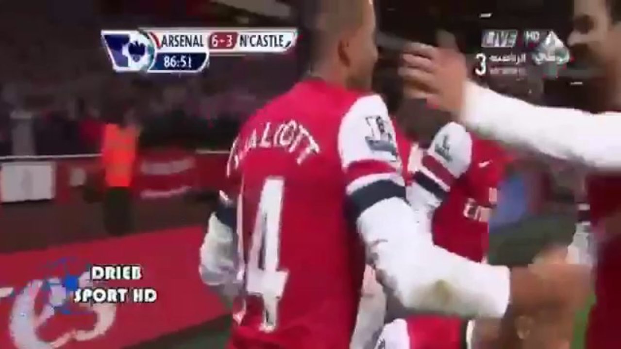 أهداف مباراة ارسنال ونيوكاسل 7-3 في الجولة 20 من الدوري الإنجليزي 2012/ 2013 #ارسنال