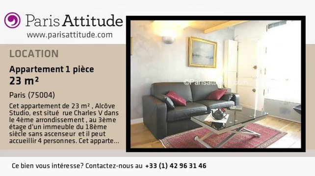 Appartement Alcove Studio à louer - Place des Vosges, Paris - Ref. 7719