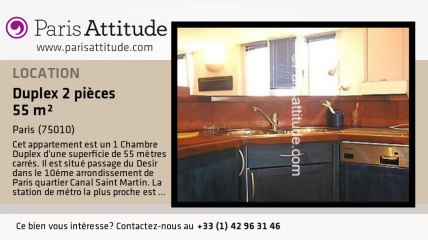 Duplex 1 Chambre à louer - Faubourg St Martin, Paris - Ref. 5027