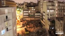 Démolition d’un immeuble à Paris (Timelapse)