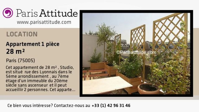 Appartement Studio à louer - Port Royal, Paris - Ref. 948