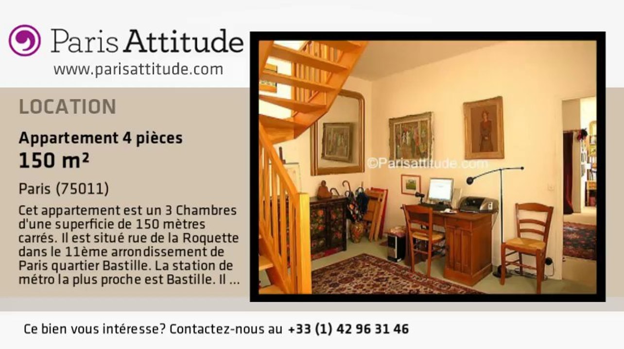 Appartement 3 Chambres à louer - Bastille, Paris - Ref. 1407