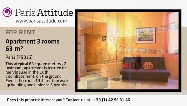 2 Bedroom Apartment for rent - Trocadéro, Paris - Ref. 6000