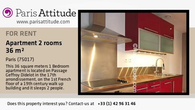 1 Bedroom Apartment for rent - Batignolles, Paris - Ref. 5064