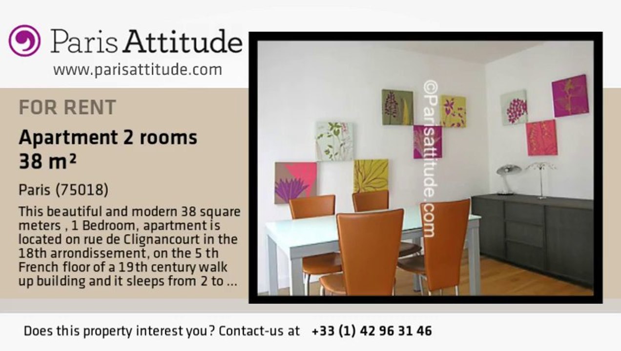 1 Bedroom Apartment for rent - Jules Joffrin - Mairie du 18ème, Paris - Ref. 7025