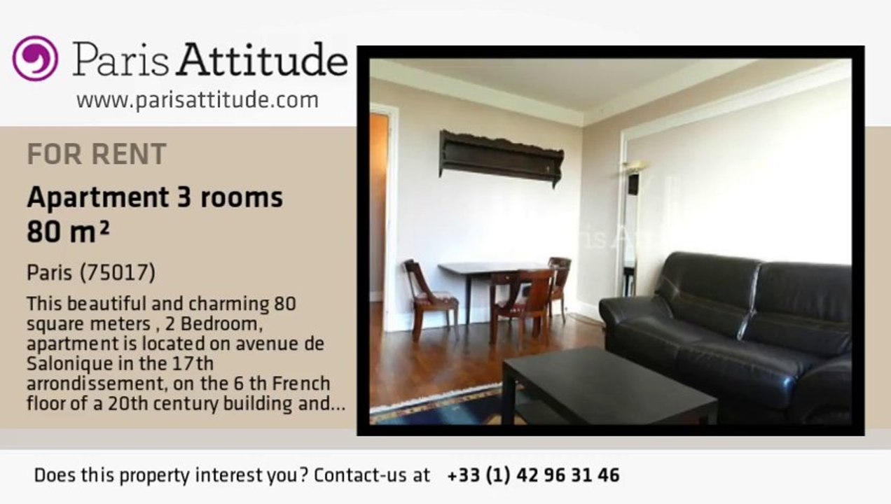 2 Bedroom Apartment for rent - Porte Maillot/Palais des Congrès, Paris - Ref. 1554