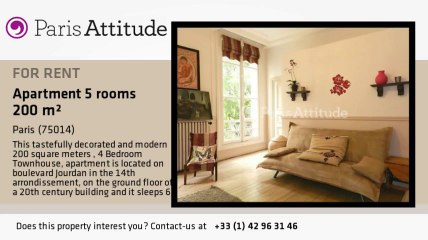 4 Bedroom Townhouse for rent - Montsouris, Paris - Ref. 8834