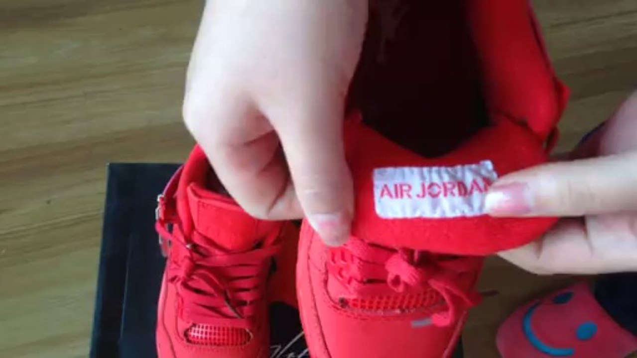 * shoescapsxyz.ru * Women Air Jordans 4 Shoes 2013 All Red
