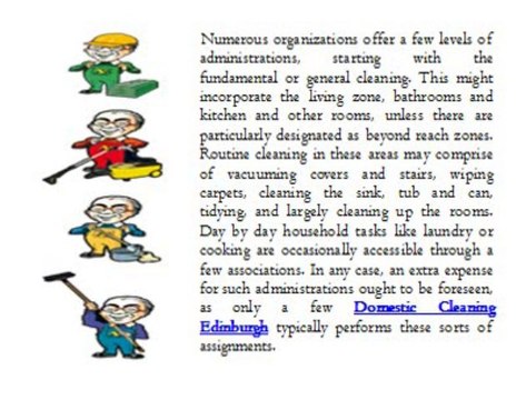Services Provided by Domestic Cleaning Edinburgh