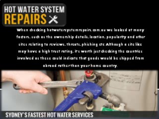 Hot Water System Repairs