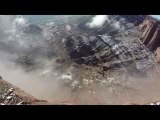 Wingsuit Base Jumper Comes Within Inches Of Paraglider