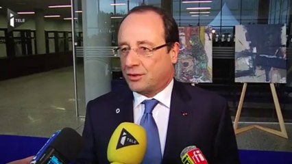 François Hollande : "c'est une bonne nouvelle, mais la bataille continue"