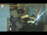Napoli - Sequestrata una tonnellata di sigarette di contrabbando -1- (27.11.13)