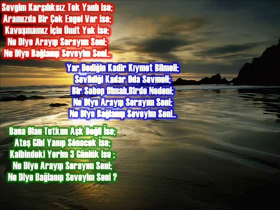 Muhittin Seçen Ne Diye Arayıp Sorayım Seni