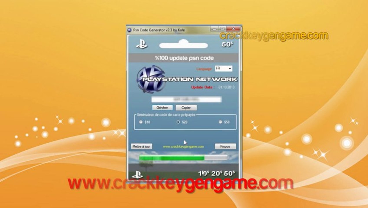 PSN Code Generator 2013 Téléchargez Aucun mot de passe!