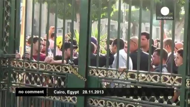 People rally in Cairo against heavy sentences for female protesters