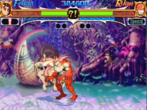 Night Warriors-Darkstalkers Revenge Felicia Playthrough