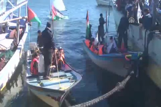 Gazzeli çocukların abluka eylemi