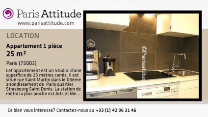Appartement Studio à louer - Arts et Métier, Paris - Ref. 4683