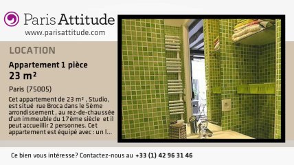 Appartement Studio à louer - Port Royal, Paris - Ref. 7495