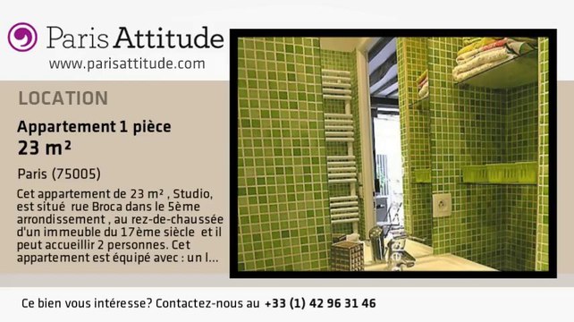 Appartement Studio à louer - Port Royal, Paris - Ref. 7495