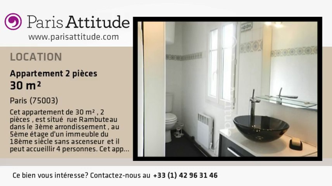 Appartement 1 Chambre à louer - Centre George Pompidou, Paris - Ref. 8206
