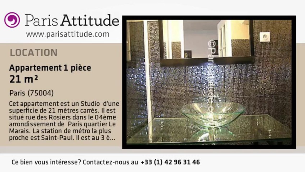 Appartement Studio à louer - St Paul, Paris - Ref. 4243