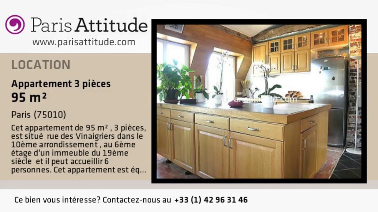 Appartement 2 Chambres à louer - Faubourg St Martin, Paris - Ref. 6553