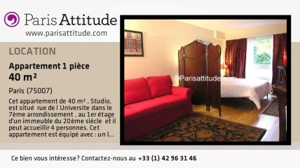 Appartement Studio à louer - Tour Eiffel, Paris - Ref. 6619