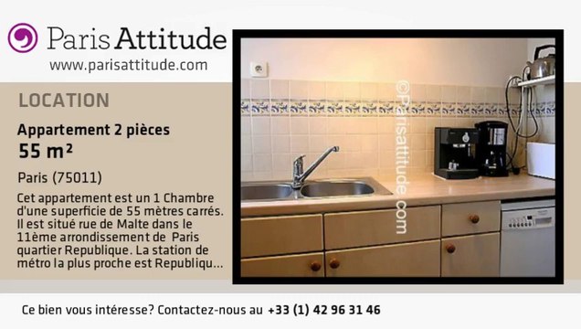 Appartement 1 Chambre à louer - République, Paris - Ref. 3750