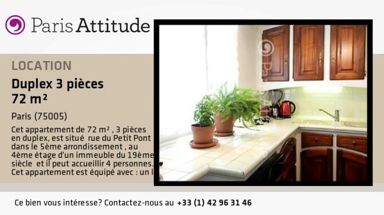 Duplex 2 Chambres à louer - Quartier Latin/St Michel, Paris - Ref. 8471