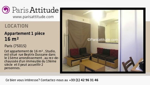 Appartement Studio à louer - Bir Hakeim, Paris - Ref. 6378