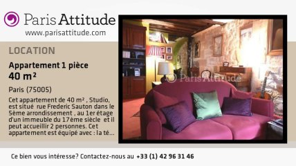 Appartement Studio à louer - Quartier Latin/St Michel, Paris - Ref. 8181