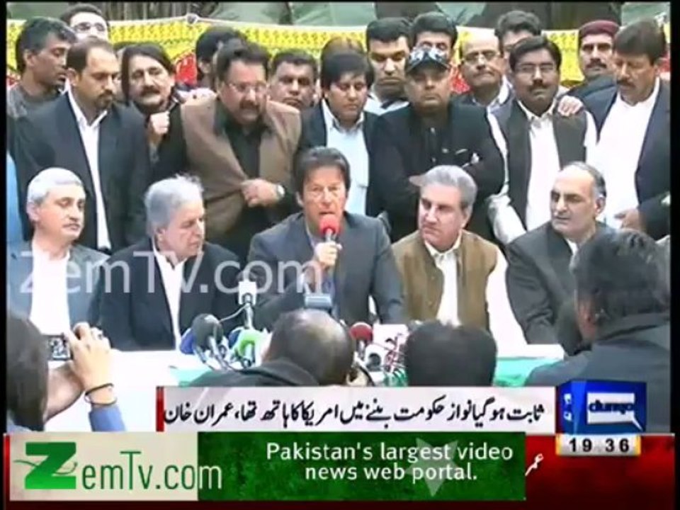 Government has muk mukka with America on Drone Issue - Imran Khan