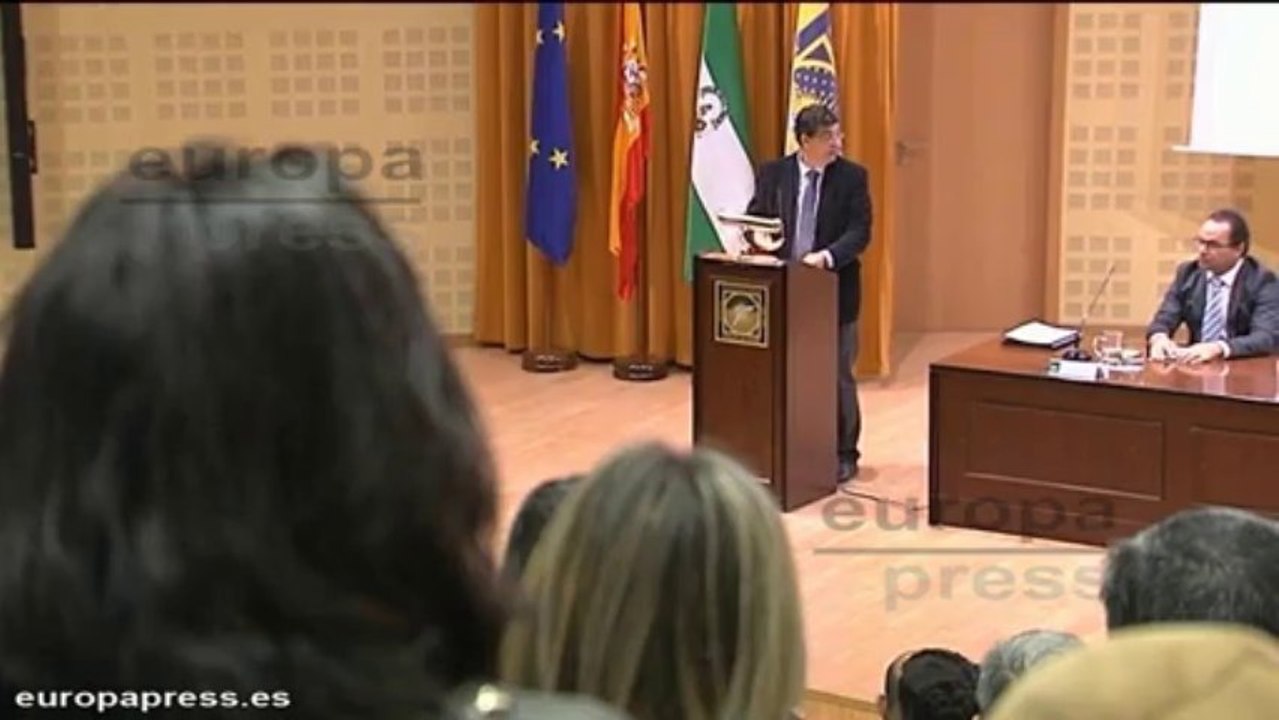 Valderas durante el Encuentro de Alcaldías