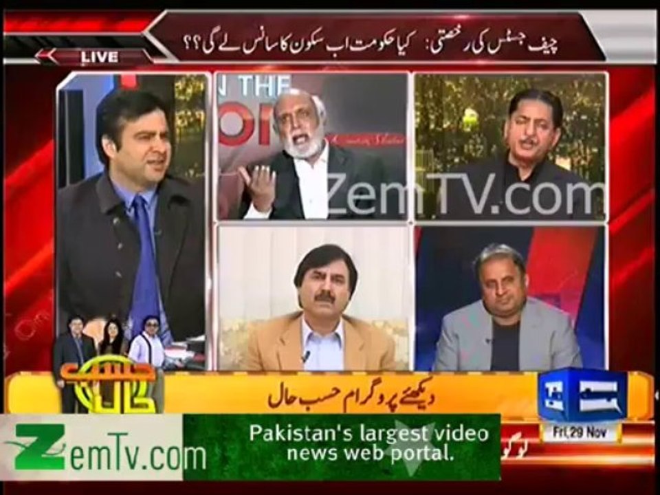 Anchor had to take break after Intense fight between Haroon Rasheed & Javed Latif