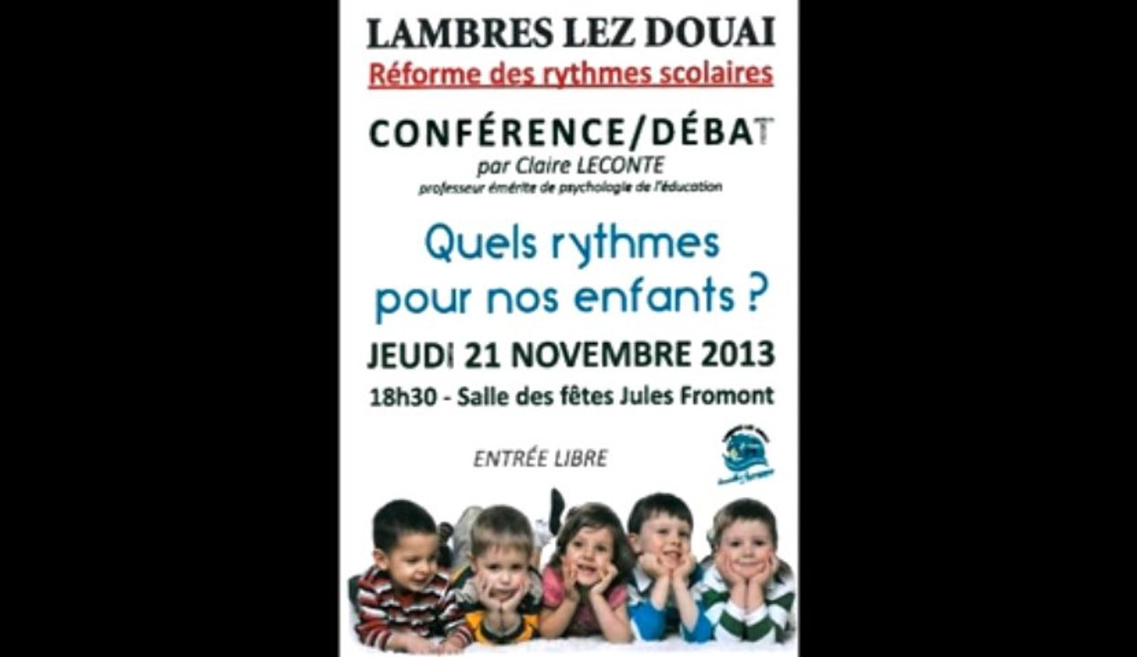 Conférence sur les rythmes scolaires des enfants 3/3