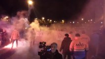 Le bus des Malherbistes bloqué par des supporters avant Caen-Angers
