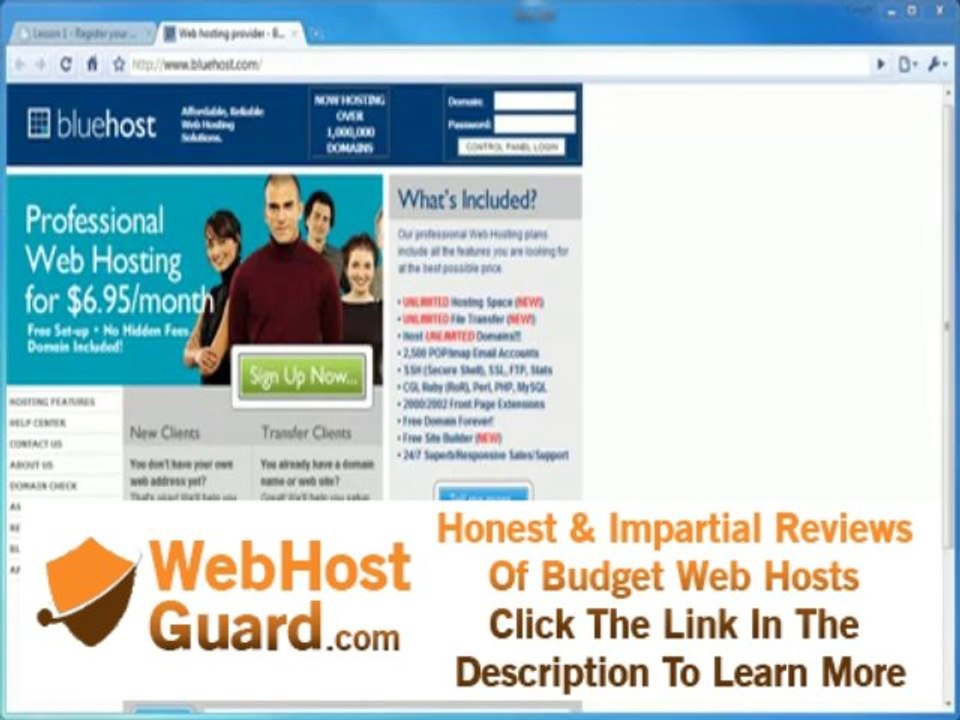 1.1 Setup & configure a small business website domain name & hosting account