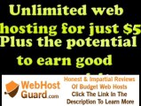 Cheap unlimited web hosting for $5 plus awesome money making opportunity