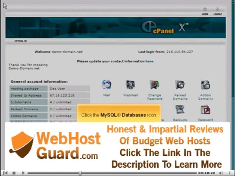 X Skin Accessing phpMyAdmin from cPanel on Cpanel Adult-Hosting.com