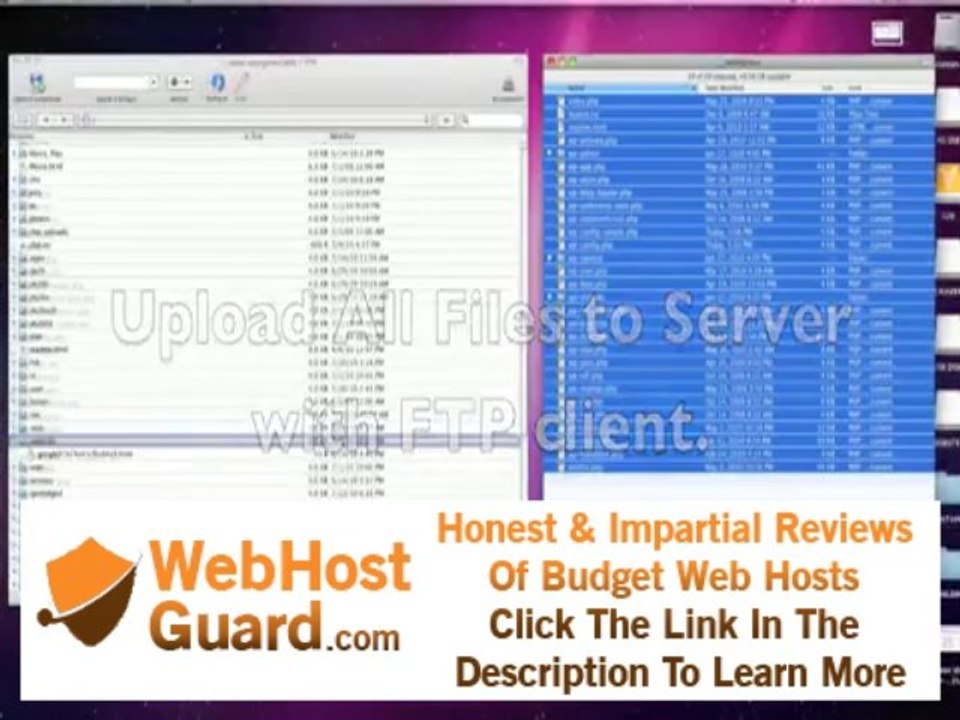 WordPress 3 Download Install  GoDaddy Hosting Screen Capture Presentation