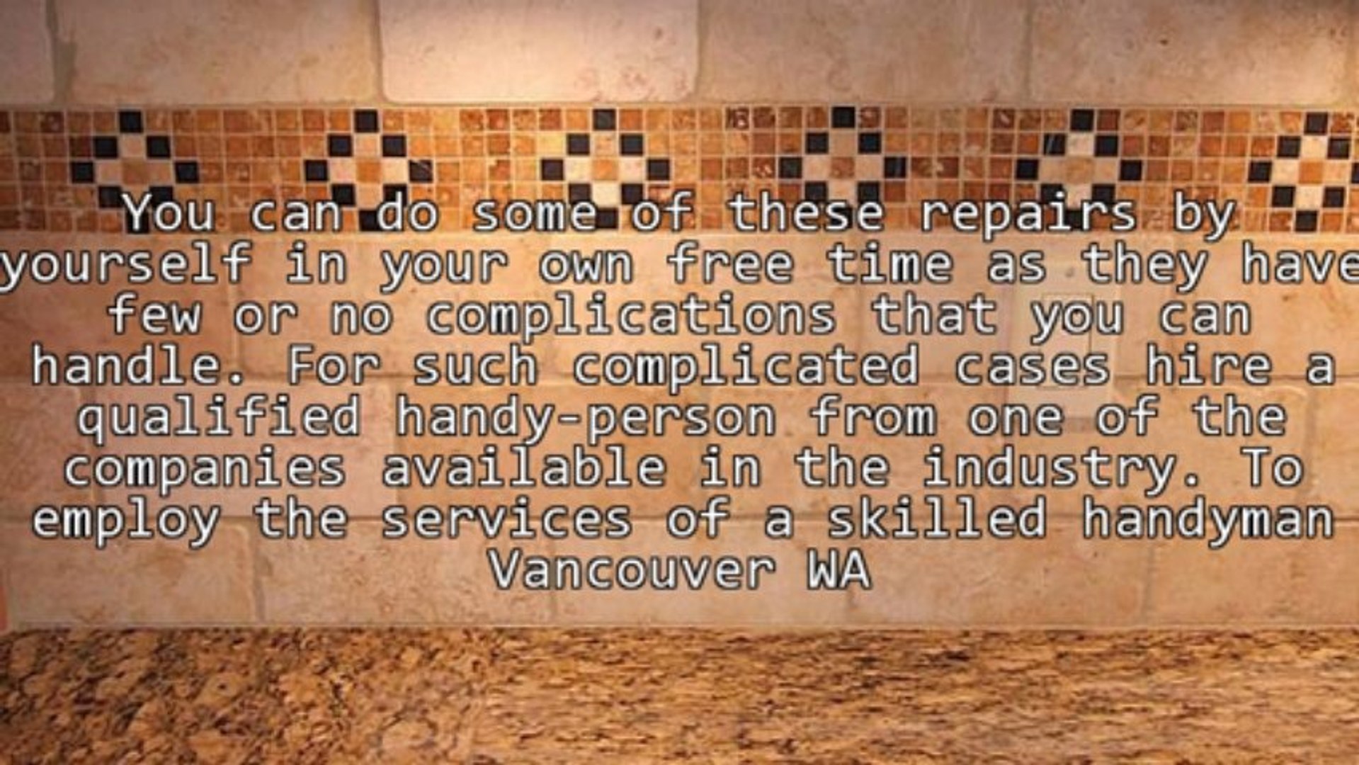 ⁣Learn More About Handyman Vancouver WA Professionals
