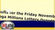 Mega Millions Lottery Drawing Results for November 29, 2013
