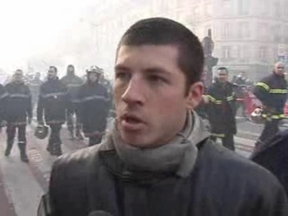 Manifestation Pompiers à Paris