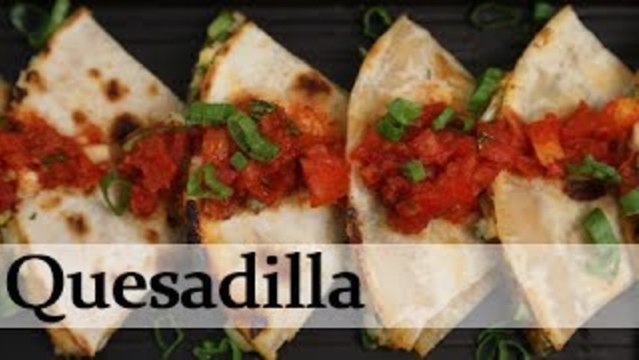 Quesadilla - Cheesy Vegetables in Spicy Tortillas - Mexican Food Recipe By Ruchi Bharani [HD]