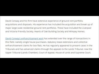 David Conway Solicitor l Profile