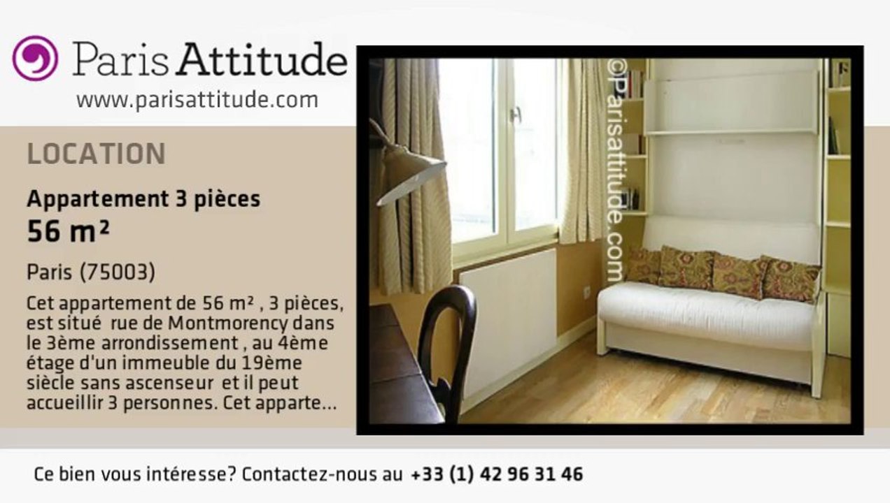 Appartement 2 Chambres à louer - Arts et Métier, Paris - Ref. 7477
